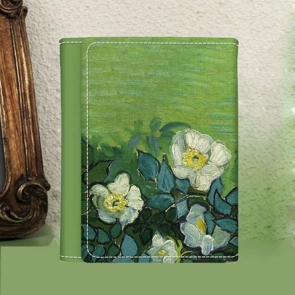 Nuovo design di pittura a olio Portafoglio corto in pelle PU Slot per carte multiple Portamonete Portafoglio piccolo triplo piega