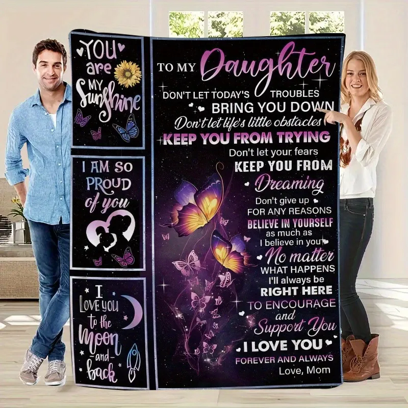 

Mom Message Blanket - Family Ties Throw