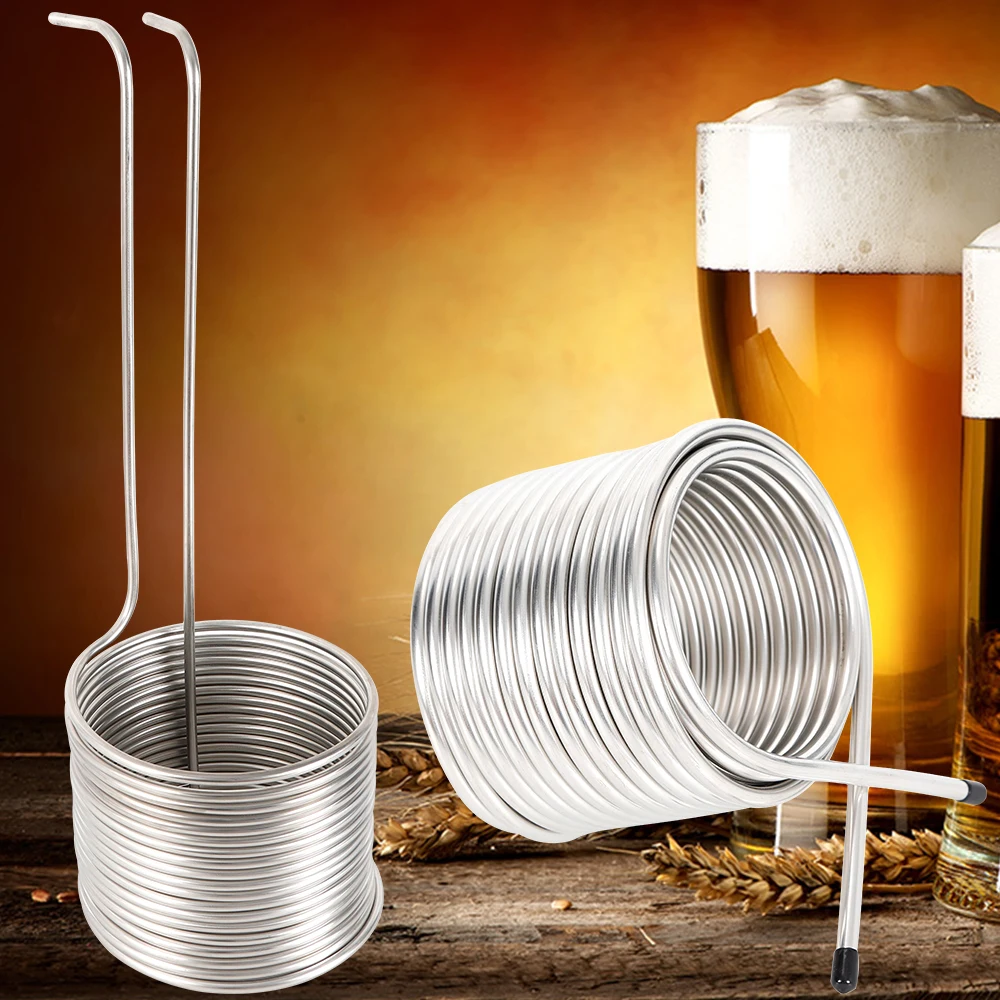 

Stainless Steel Cooling Coil Pipe Coil Pipe Immersion Wort Chiller Cooling for Home Brewing