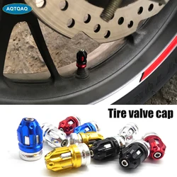 4Pcs  Aluminum Alloy Valve Caps Tire Valve Caps Automobile Tire Caps Anti-Leak Valve Suitable For Motorcycles Car Bicycles