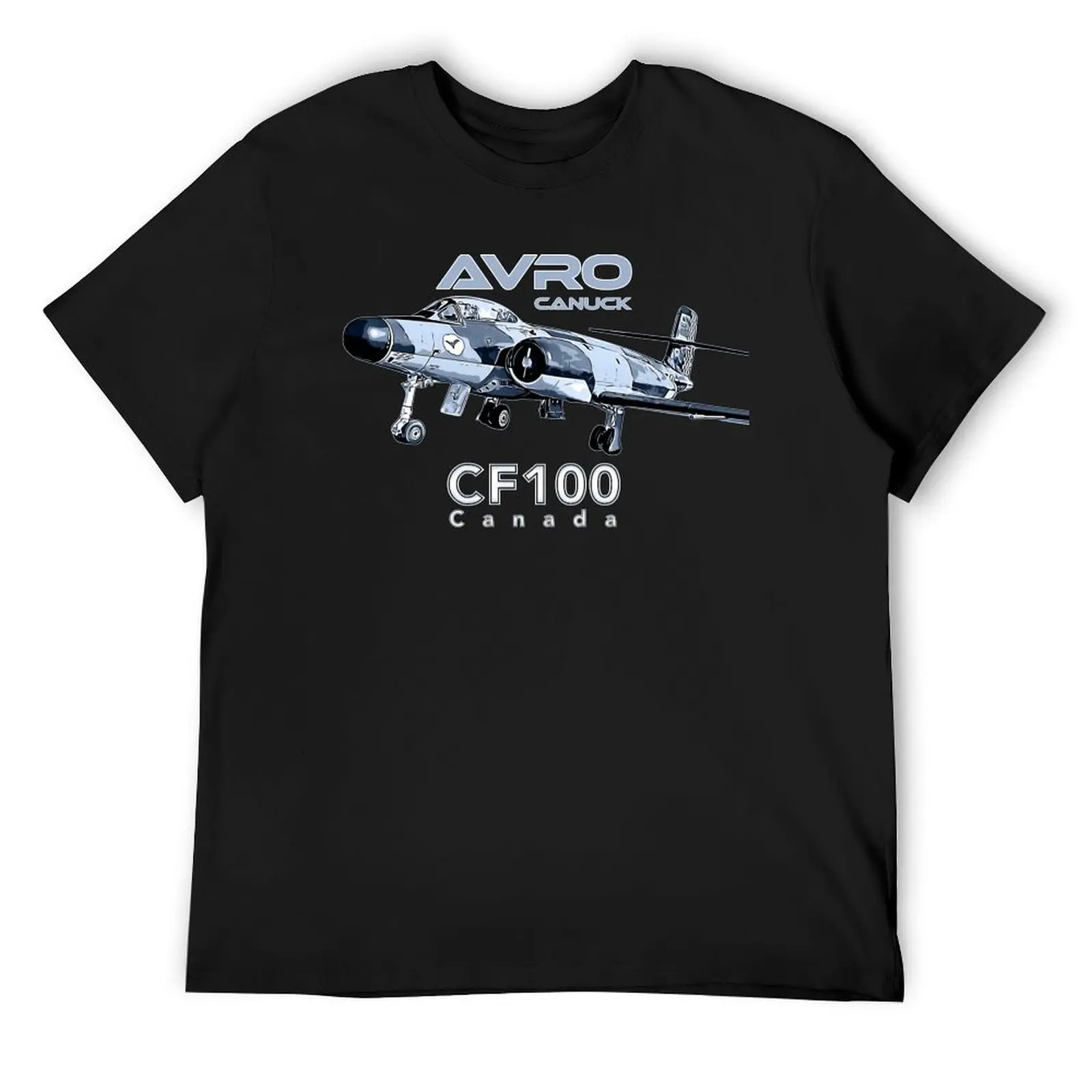 Avro Canuck Canada CF100 Vintage Military Aircraft T-Shirt plus size tops vintage graphic tee plain t shirts men