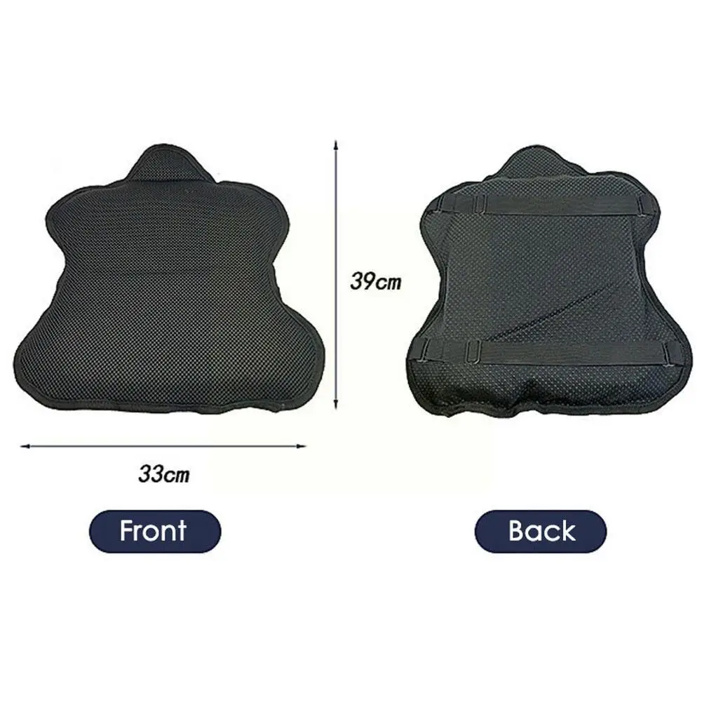 Cojín de Gel transpirable para asiento de motocicleta, protector solar antigolpes de aire, cubierta de absorción de cuatro asientos, aislamiento