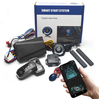 Remote Starter and Car Alarm Smart App Remote Start Stop System for Cars Engine Push Start System with Auto Ignition Button