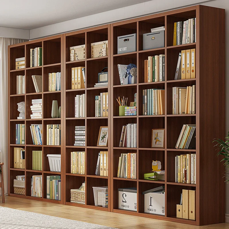 Library Tall Storage Bookcases Book Shelf Wood Modern Living Room Side Bookcases Cabinet Modern Libreria Home Furniture