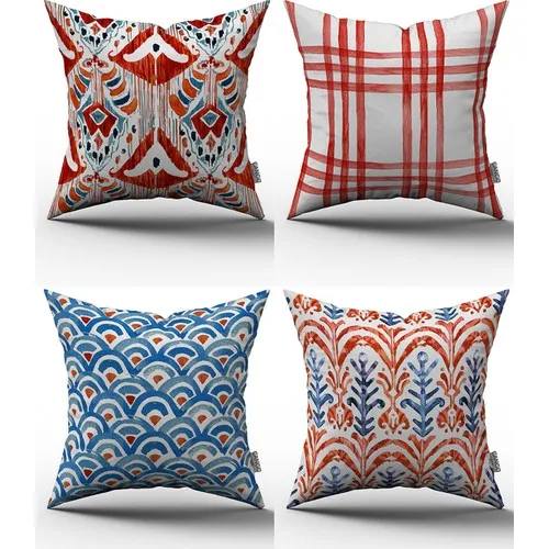 067 Digital Printed Pillow Cover. Decorative Colorful 4-piece Cushion Set. 43x43 cm. Home, office Use and Gift.