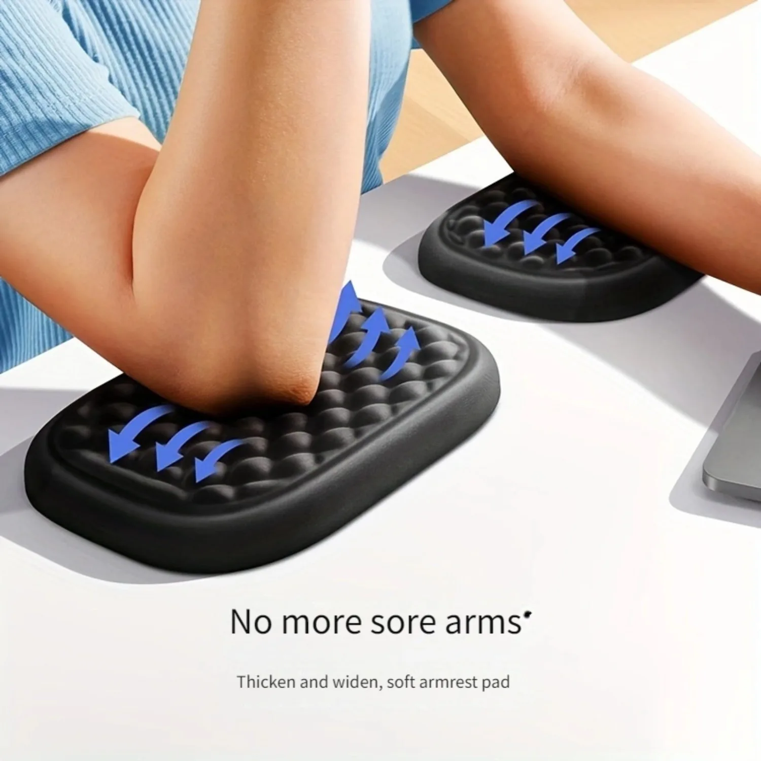 Computer desk ergonomic memory foam wrist rest set-comfortable arm support pad,suitable for typing, gaming and office decoration