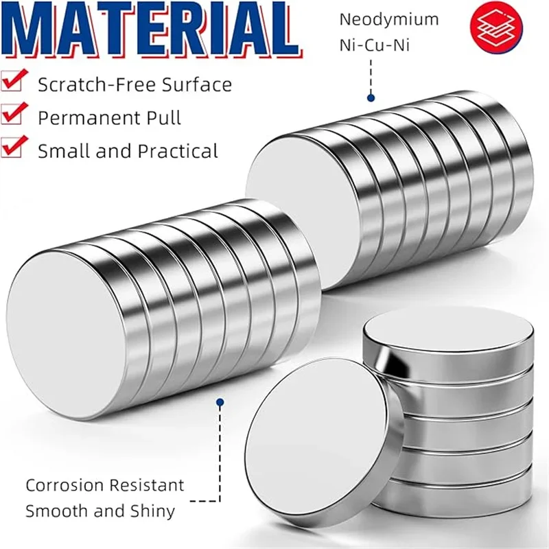 15x3mm-Small Neodymium Magnets, Small Round Rare Earth Magnets Neodymium Disc Fridge Magnets for Crafts, Whiteboard