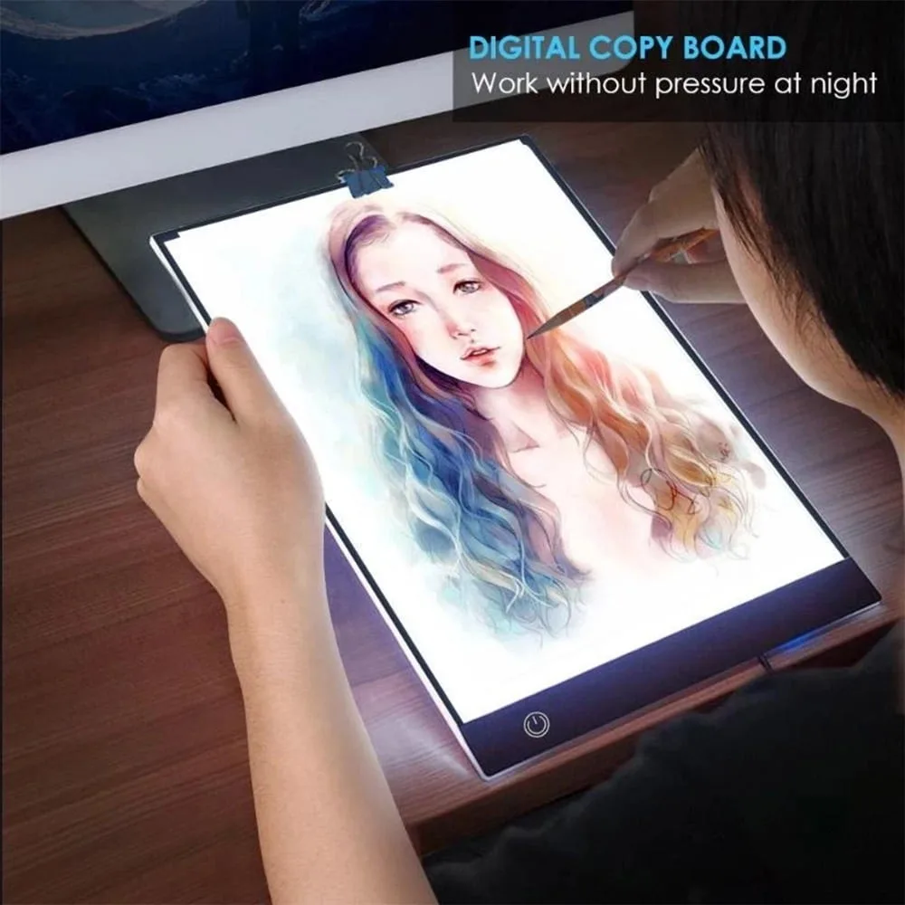Caja luz LED diamond painting – Iluminación rastreo protección ocular
