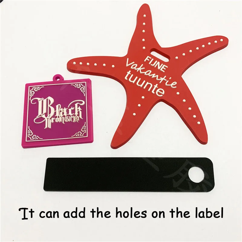 200pcs a lot Custom Your Logo/Letters PVC hang labels soft Rubber Label DIY Customized 3D Hang tag Silicone Bag Tags