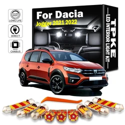 TPKE 10Pcs LED Interior Map Dome Trunk Glove Box Light Kit For Dacia Jogger 2021 2022 Car Accessories Led Bulbs Canbus No Error