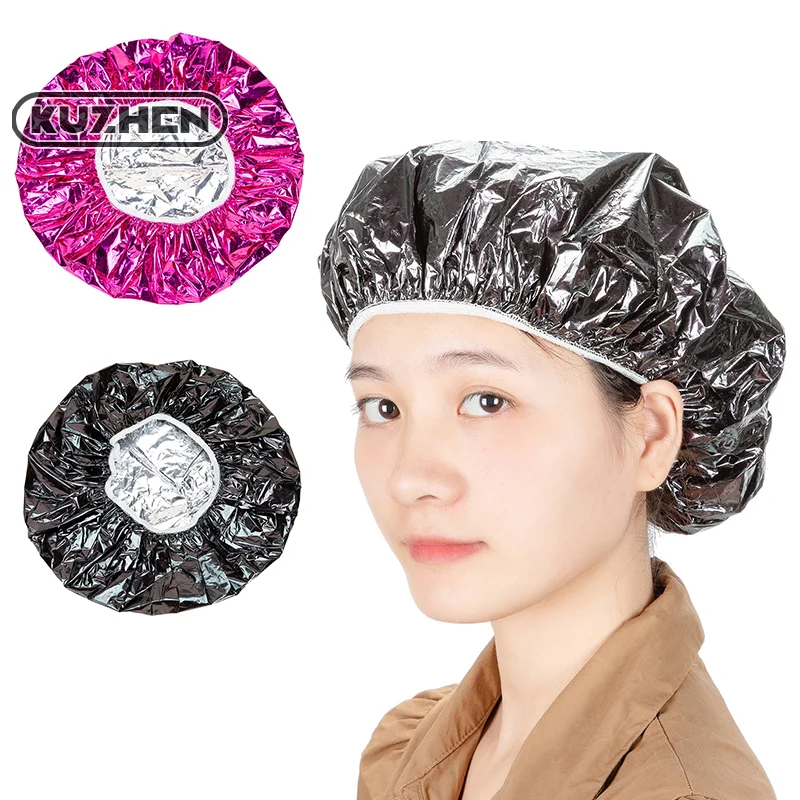 Hair Care Shower Cap Heat Insulation Aluminum Foil Hat Hair Dyeing Cap Hair Dyeing Tools Home Hair Care Constant Temperature Hat