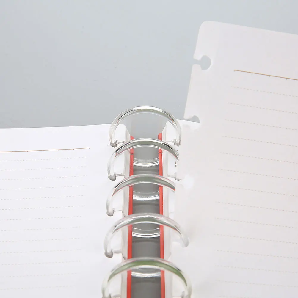 

40pcs Transparent Solid Disc Bound Expansion Buckles Detachable Binding for Notebooks Planners Scrapbooks Round