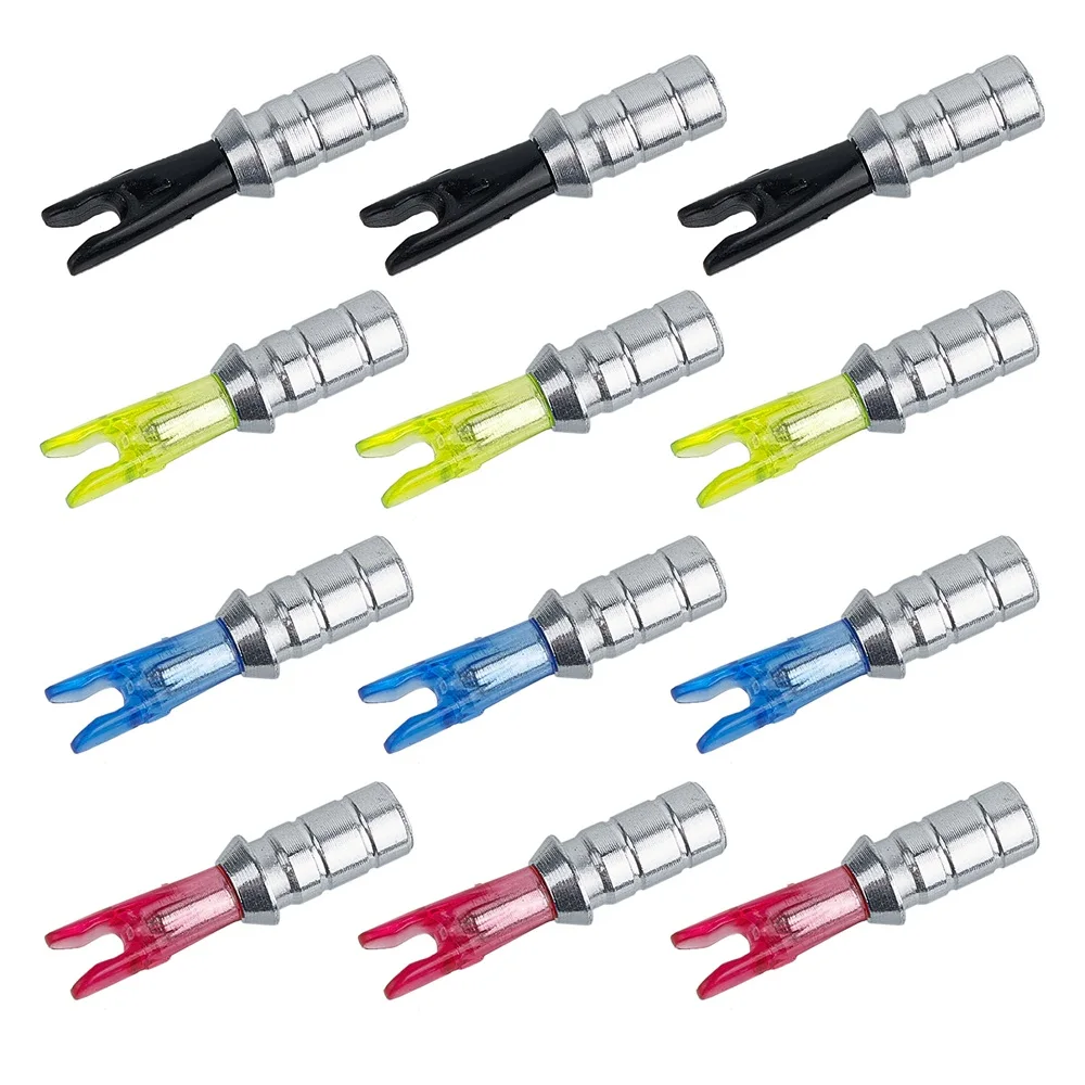 20pcs Arrow Pin Nocks Fit For 6.2mm ID Arrow Shaft Arrow Nock +Aluminum Pin DIY Archery Accessories