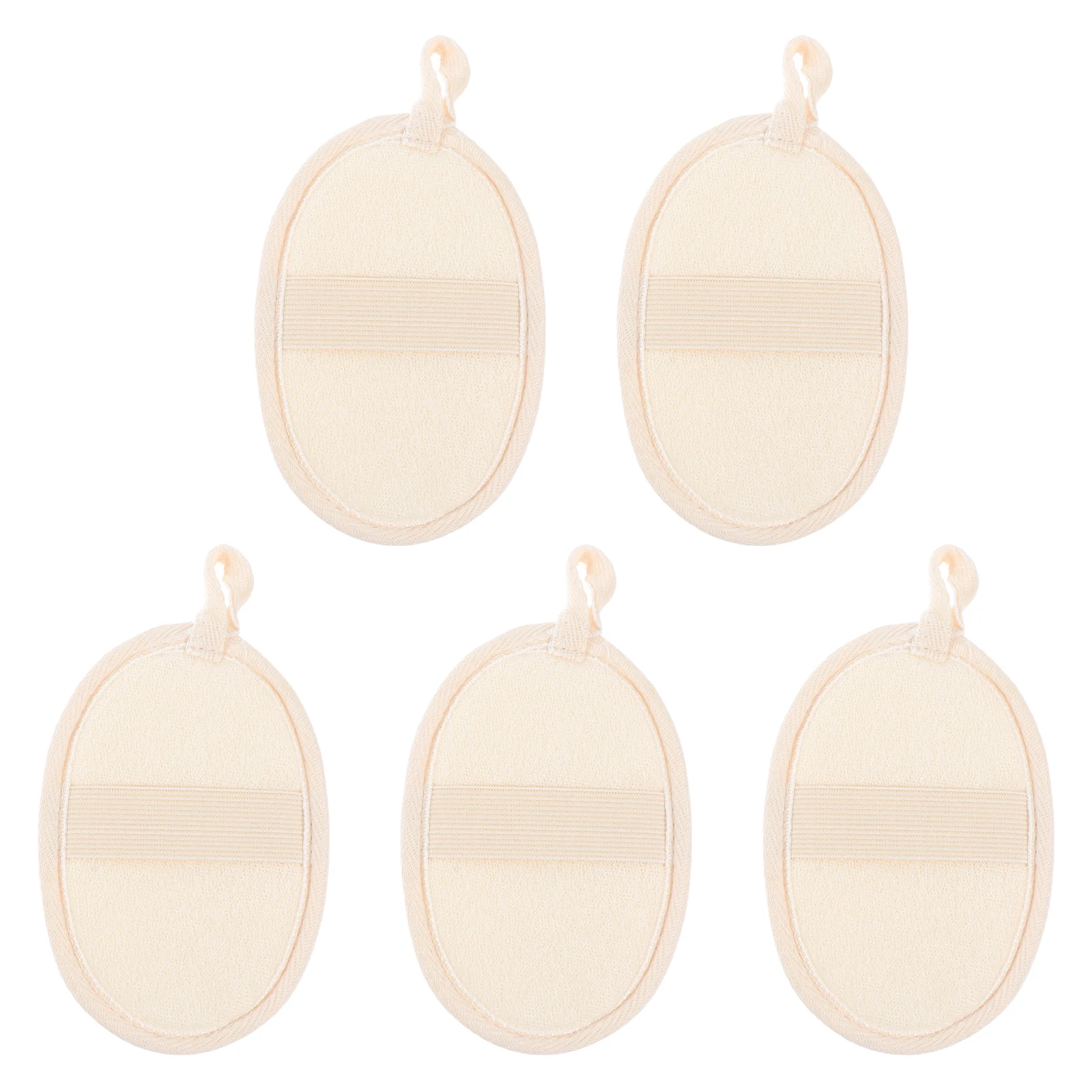 

5 Pcs Bath Tools Shower Towels 12x8cm Natural Material Scrub Sponges Deep Cleaning Body Shower Portable Compact