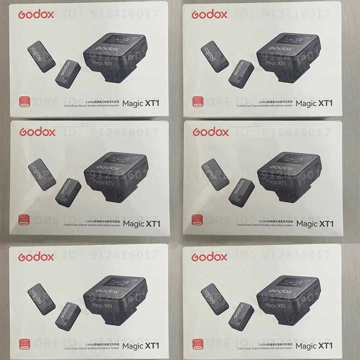 GODOX Magic XT1 2.4GHz Wireless Microphone System Max. 200M LOS Range Pro Audio Treatment UAC Support Digital Audio Recording