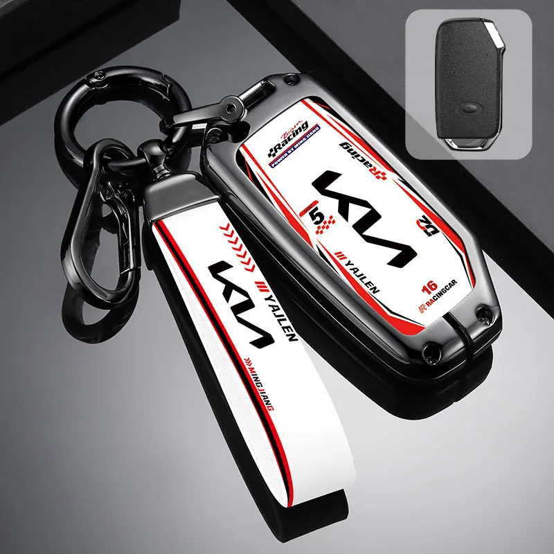 Zinc Alloy Car Remote Key Case Protector Keyless For KIA Sportage R GT Stinger Sorento Ceed Cerato Forte Niro Soul Telluride