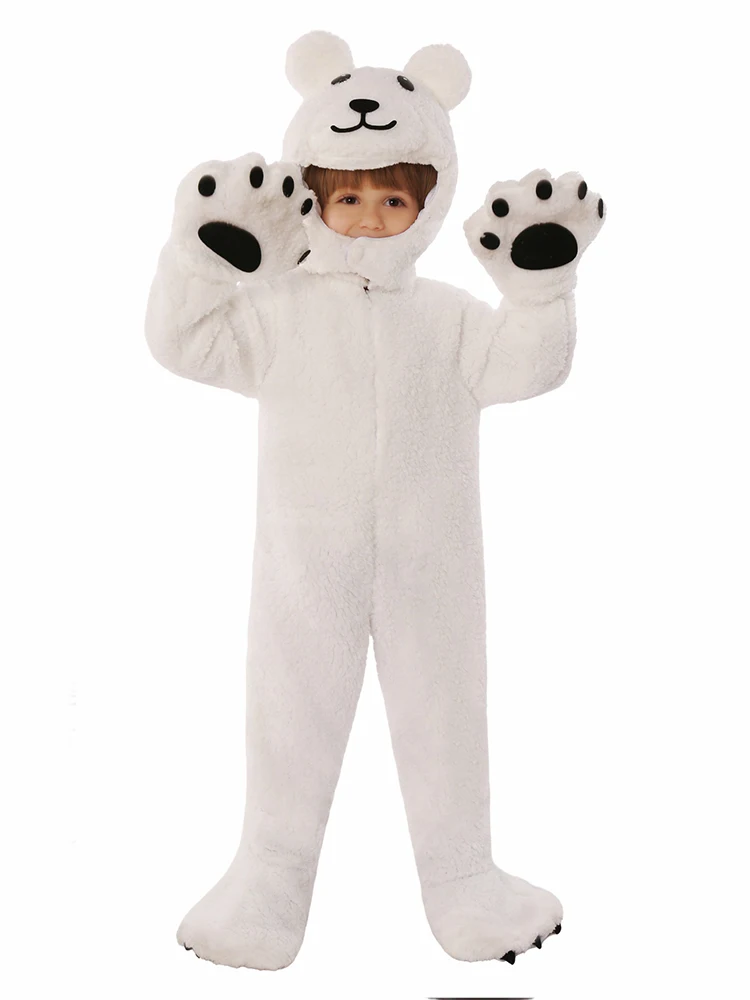 Kid Animal Halloween Costume Set Cute Plush Party Performance Outfit For Childrens Stage Show Role Play Trick Or Treat Adventure