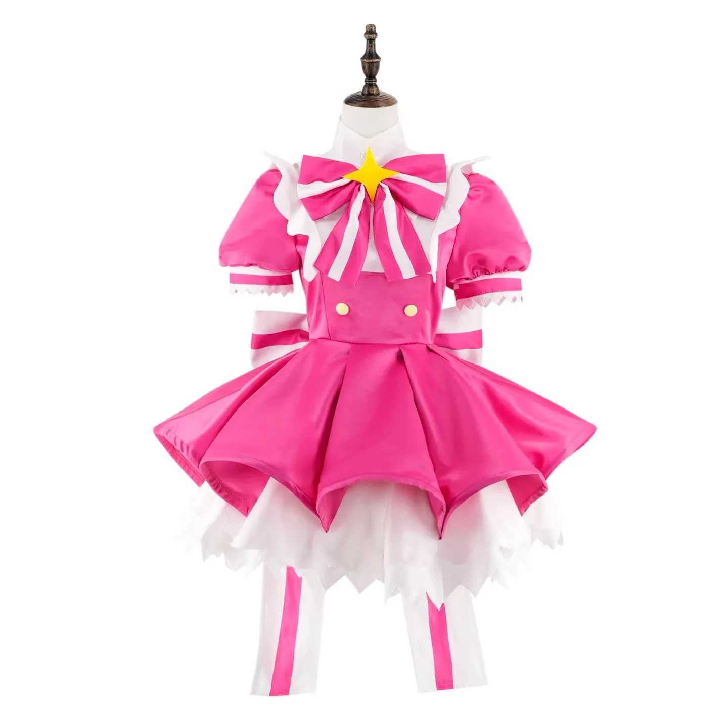 MMiku Retry Cosplay Costumes Wig Pink Dresses Prop Anime Uniform Halloween Carnival Party Outfit Women Girls Roleplay view 2