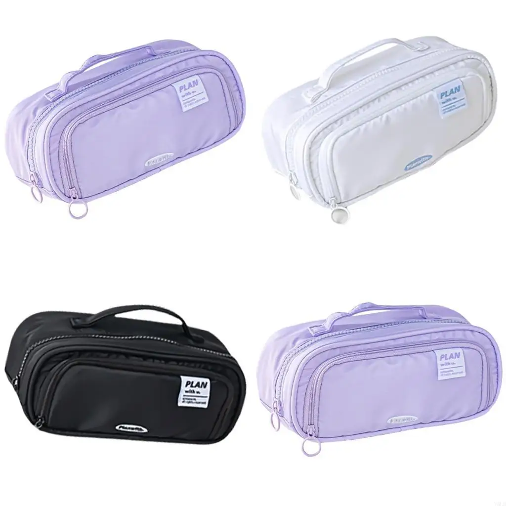 Y5LB Túi Đựng Văn Phòng Phẩm Túi Đựng Bút Chì Có Thể Mở Rộng Hộp Đựng Bút Thẩm Mỹ Túi Đựng Bút Dung Tích Lớn Bút Ban Tổ Chức Bút