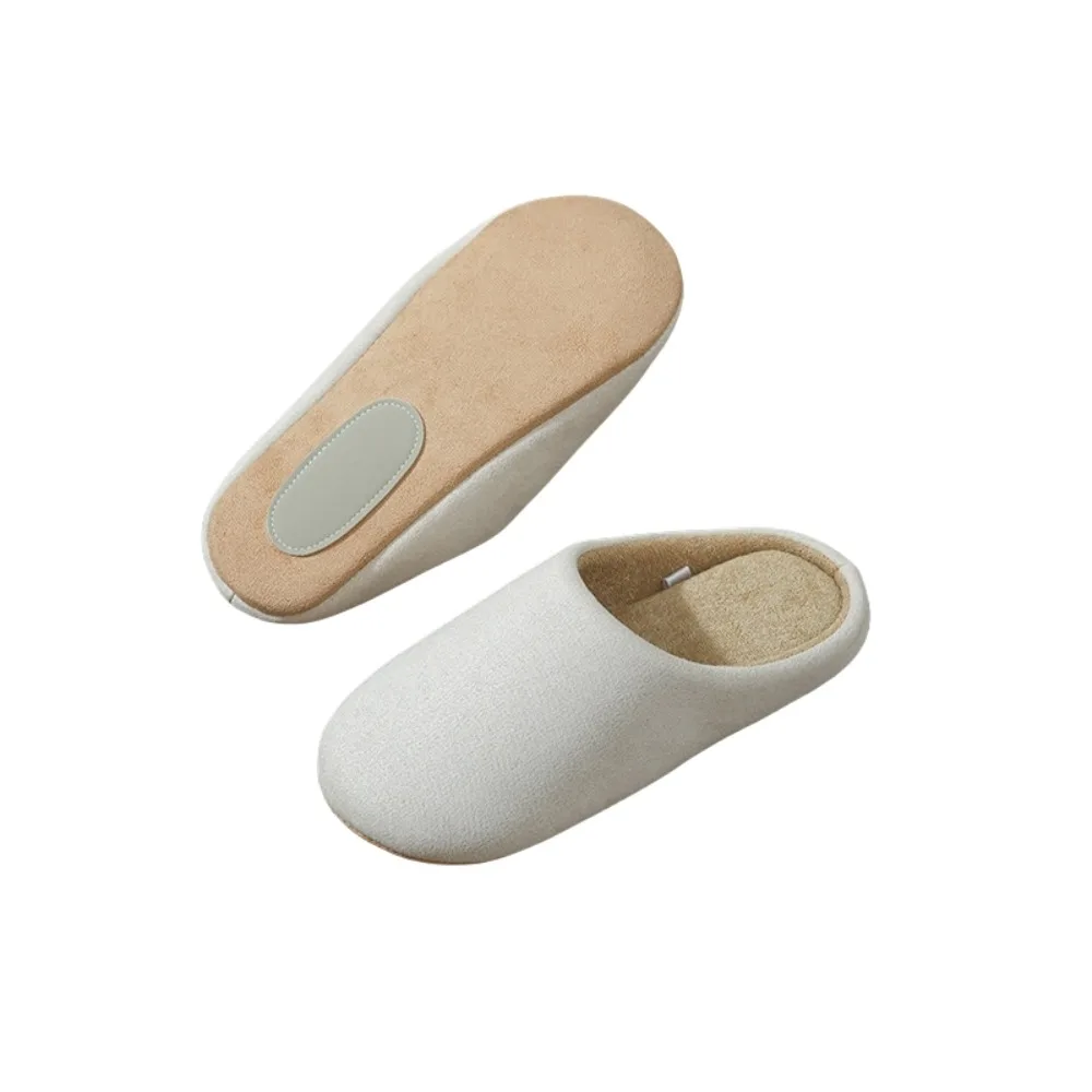 

Comfortable Casual Suede Nap Slippers Simple Anti-slip Closed-toe slippers House Shoes Flats Indoor Slippers Women Home