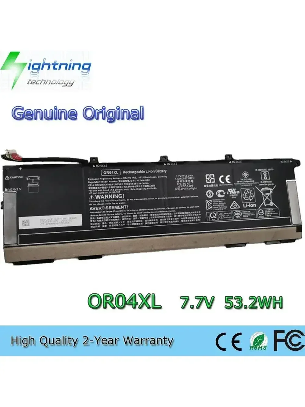 Batterie originale pour ordinateur portable OR04XL, 7.7V, 53,2 wh, pour HP EliteBook X360 830 G5 G6 L34449-005 L34209-1B1, année 2025