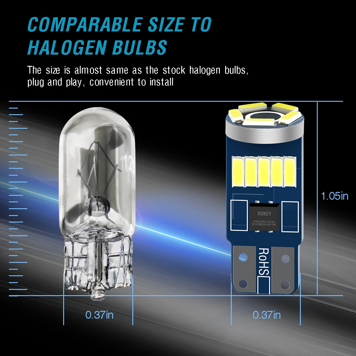 10x W5W T10 15LEDs Żarówka Samochodowe Światła Wewnętrzne BezBłędne Dla Peugeot 307 206 308 407 207 406 208 4008 5008 3008 2008 508 408 306