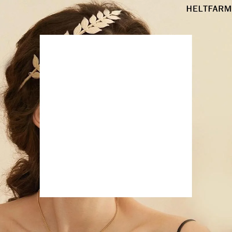 جديد ريترو الذهب اللون ورقة عقال خوذة تاج تيارا غطاء الرأس آلهة اليونانية رئيس مجوهرات العروس الزفاف إكسسوارات الشعر #1