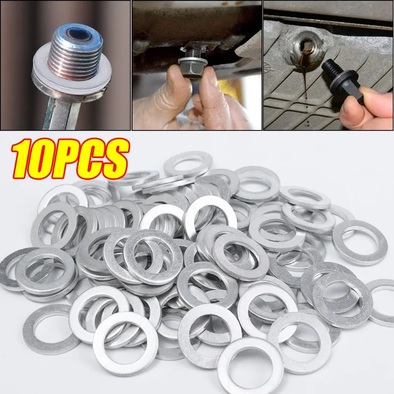 M14 Car Sealing Gasket Aluminum Screw Washer Auto Engine Bottom Oil Drain Screw Sealing Gasket for Honda 94109-1400094109-12000