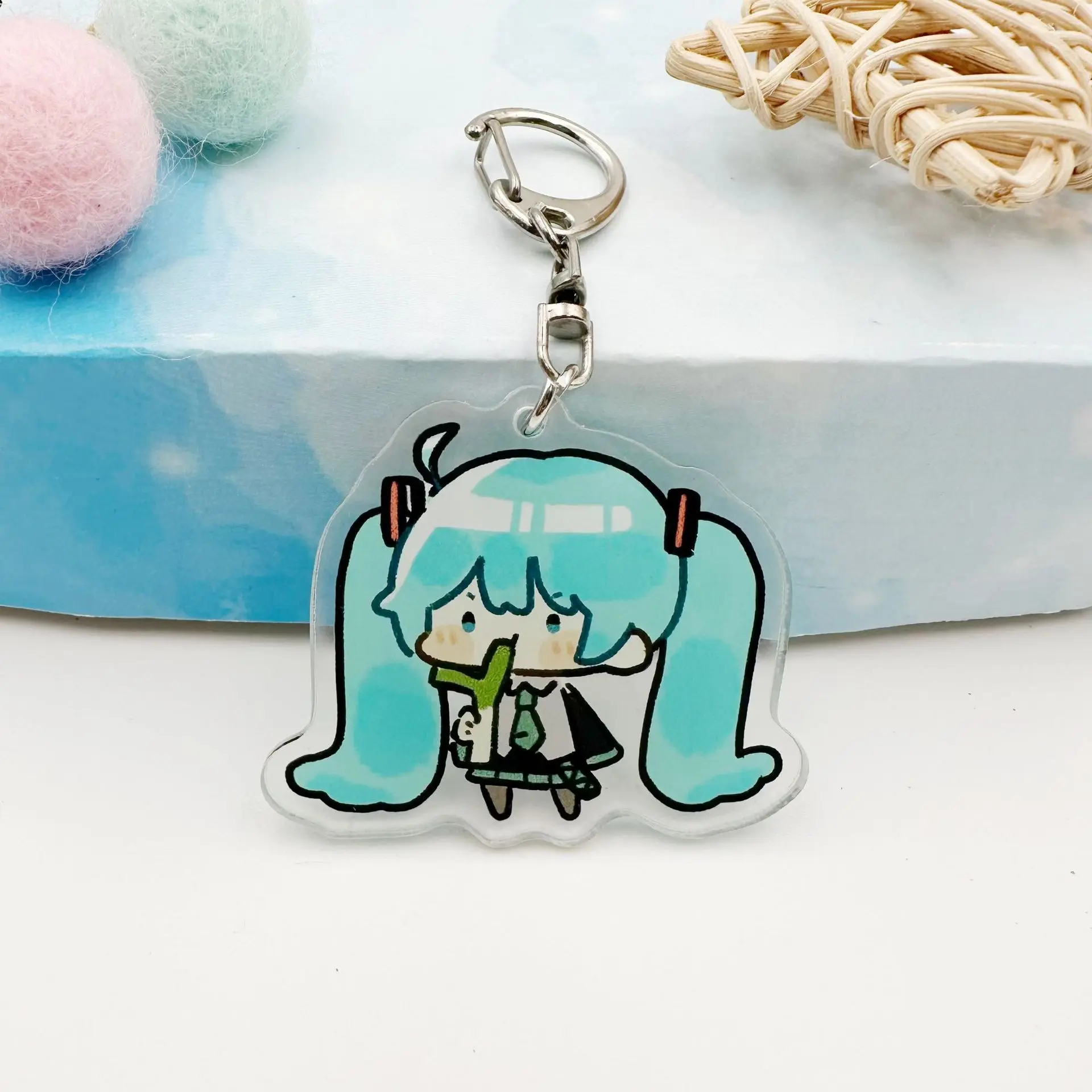 Customized keychain DIY for small batch customization of anime and cartoon acrylic pendants for anime exhibitions