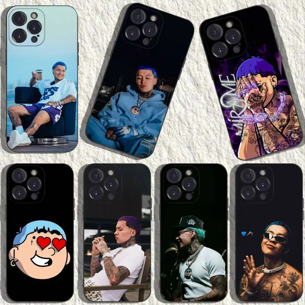 

Blessd Cantante Rapper Phone Case For iPhone 17,16,15,14,13,12,11,Plus,Pro Max,XS,X,XR,SE,Mini,8,7,Soft Silicone Black Cover