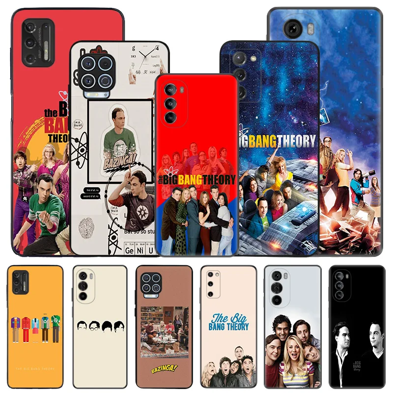 Silicone Black Phone Case for Motorola G72 G53 G73 G9 G50 G51 G60 G71 5G G22 G32 G52 The Big Bang Theory Edge 30 20 40 Pro Cover