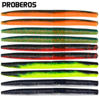 PROBEROS 50pcs/Bag Senko Worm Soft Fishing Lure 10cm/13cm Plastic Artificial Bait For Bass Saltwater/Freshwater Fishing Tackle