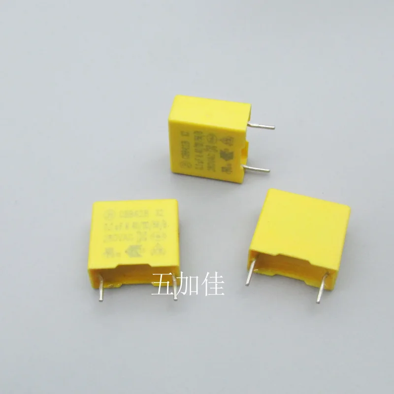 10-100pcs CBB62B 280V0.1UF 100NF x2 safety capacitor CBB62B2A8104KY P10MM