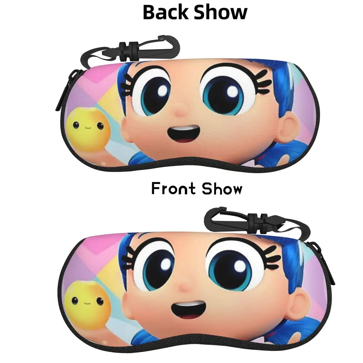 حقيبة نظارات من True And The Rainbow Kingdom Shell صندوق نظارات شمسية محمول للنساء والرجال حقيبة نظارات ناعمة