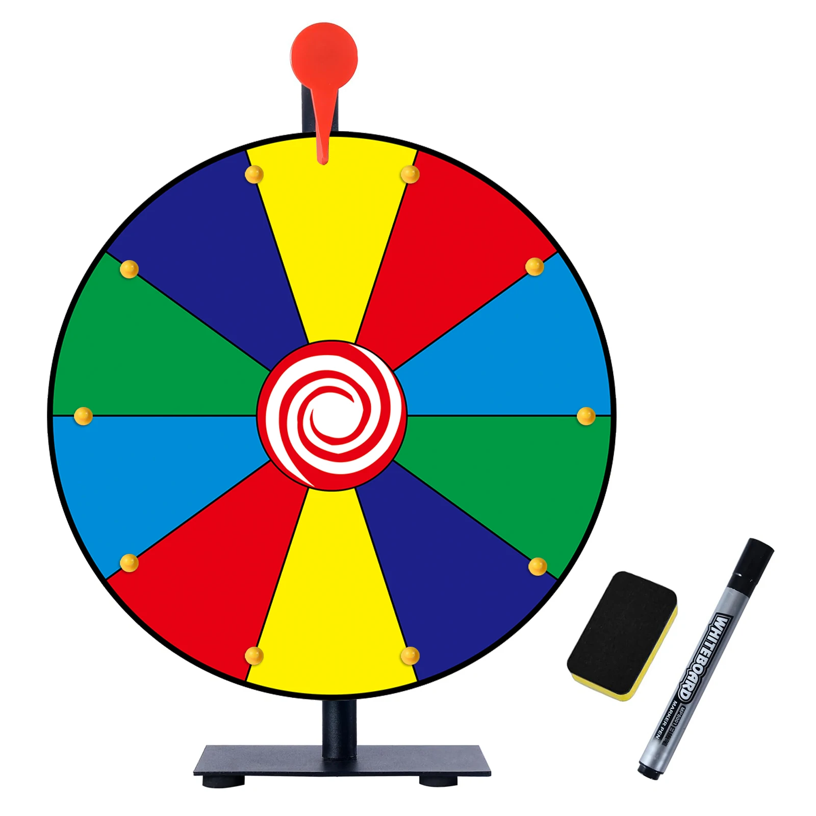 Prize Colors Wheel Game Lottery Activity Turntable Draw Spining Prize Lucky Wheel for for Carnivals Promotional Activities