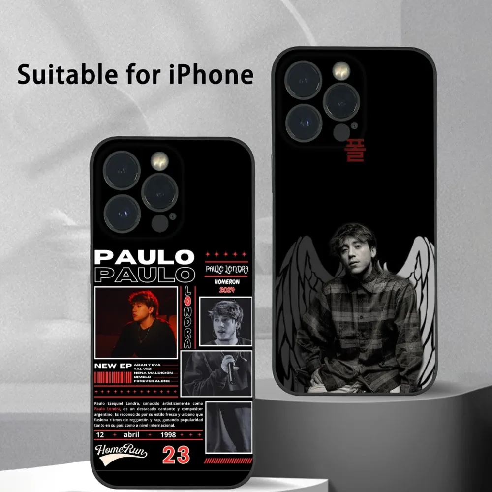 

P-Paulo Londra Back To The Game Phone Case For iPhone 16 15 14 13 Pro Max Plus Mini Frosted Soft Shell Funda