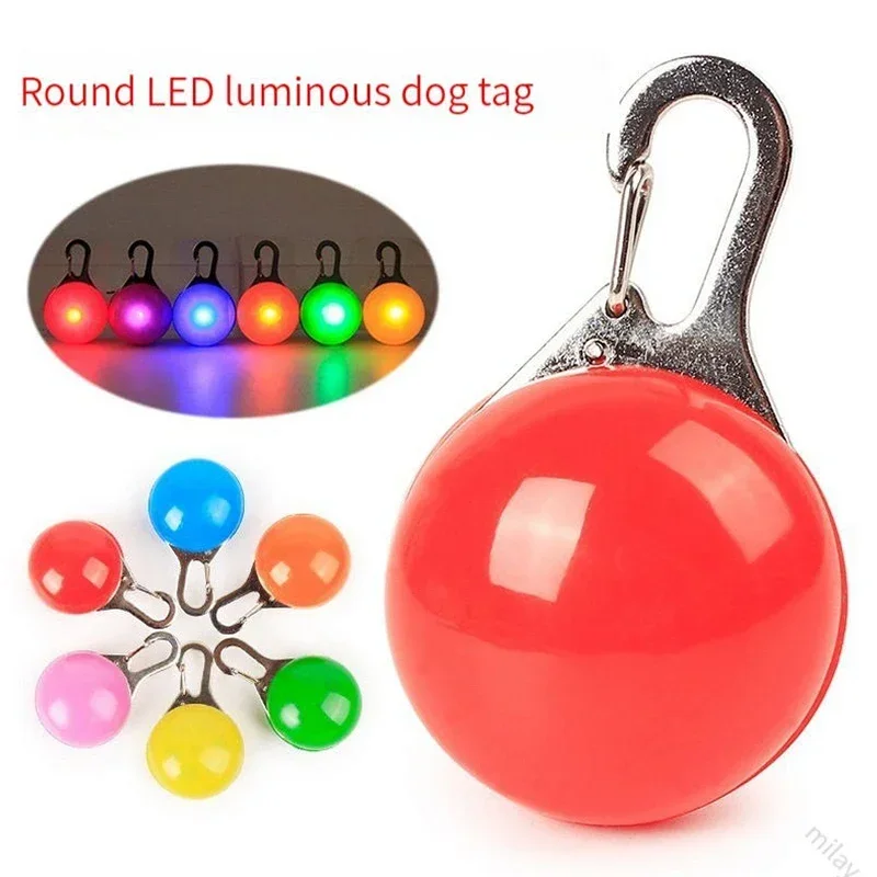 Collar luminoso LED para perro y gato, luces colgantes brillantes, accesorios para cables para mascotas, Collar para caminar nocturno, suministros, accesorios