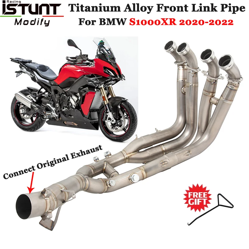 

Motorcycle Exhaust Titanium Alloy Escape Systems For BMW S1000XR 2020-2022 Modify Front Link Pipe Connection Original Muffler