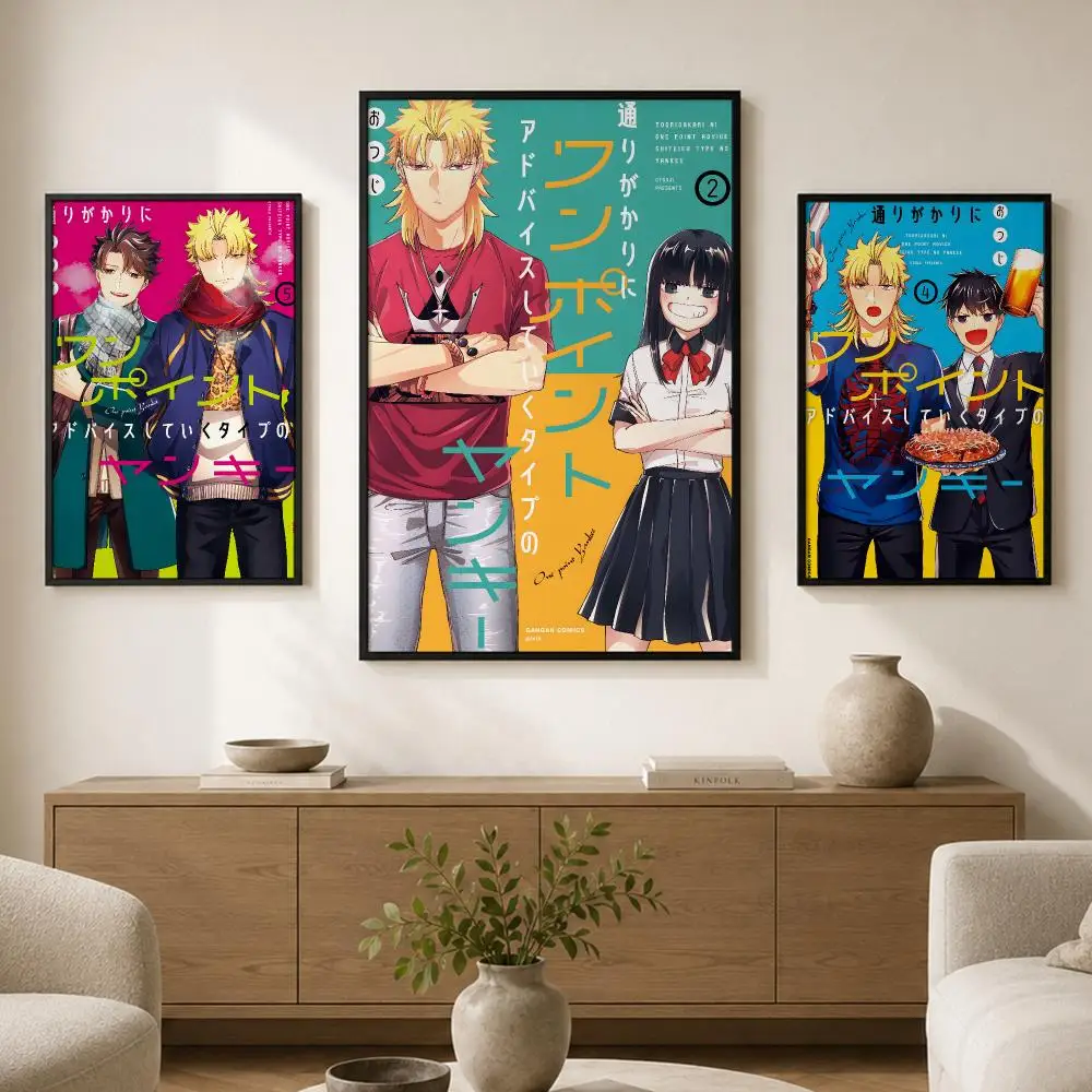 Anime Comedy Delinquents Hacks Poster PP paper Self-Adhesive High-Definition Art Suitable for Living Bedrooms Gift