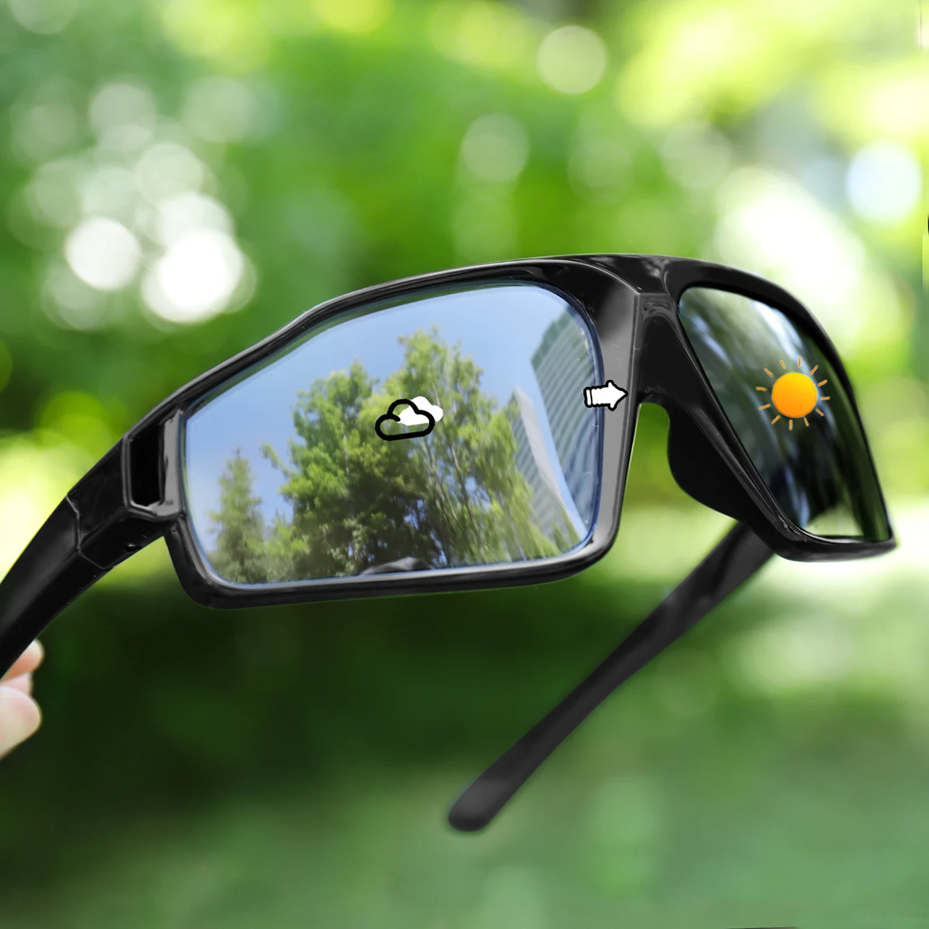 Mode Photochrome Sonnenbrille Männer Frauen Outdoor Sport Mtb Fahrrad Radfahren Angeln Brillen Platz Winddicht Klassische Brille – Detail 4