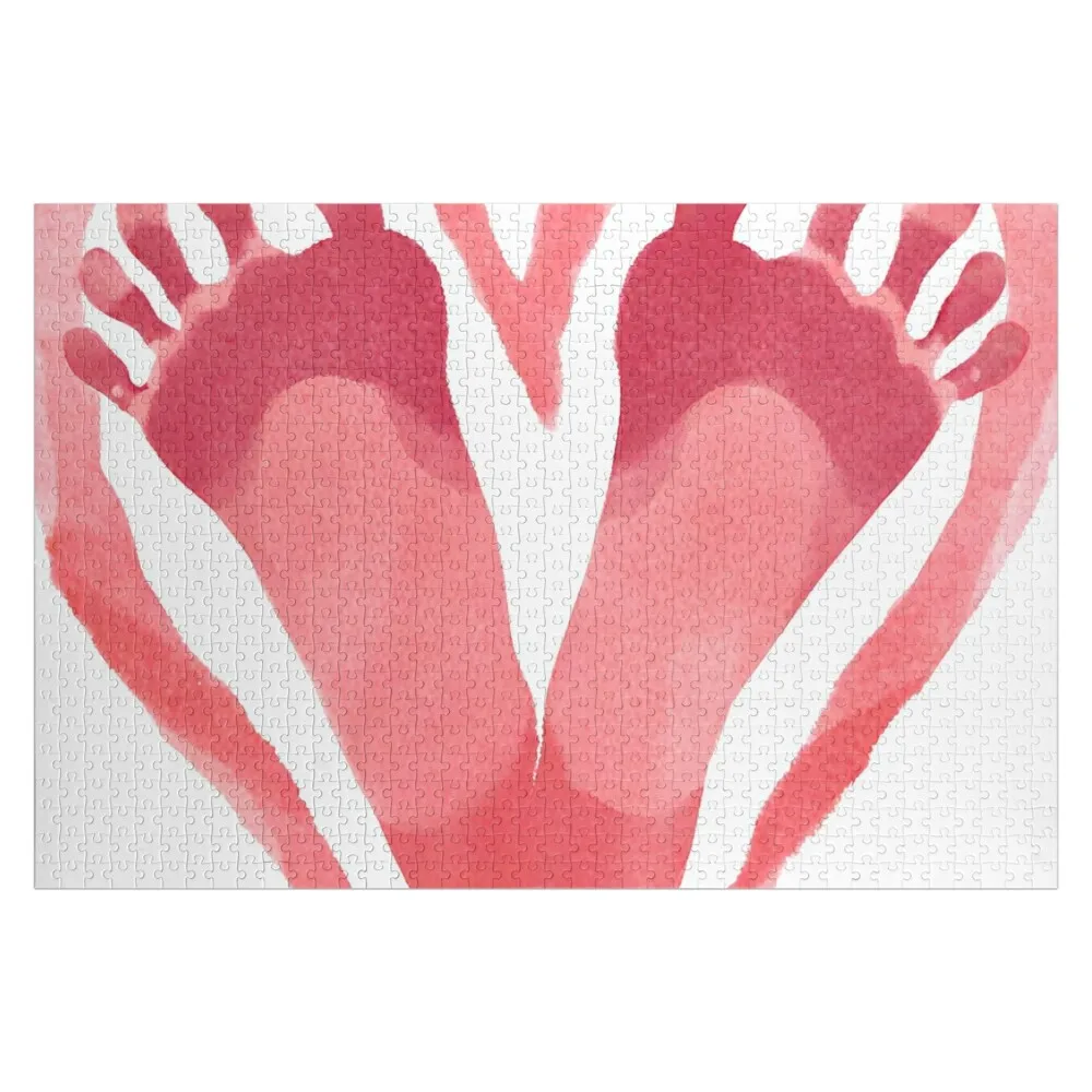 I love feet Jigsaw Puzzle Customized Gifts For Kids Diorama Accessories With Photo Baby Toy Puzzle