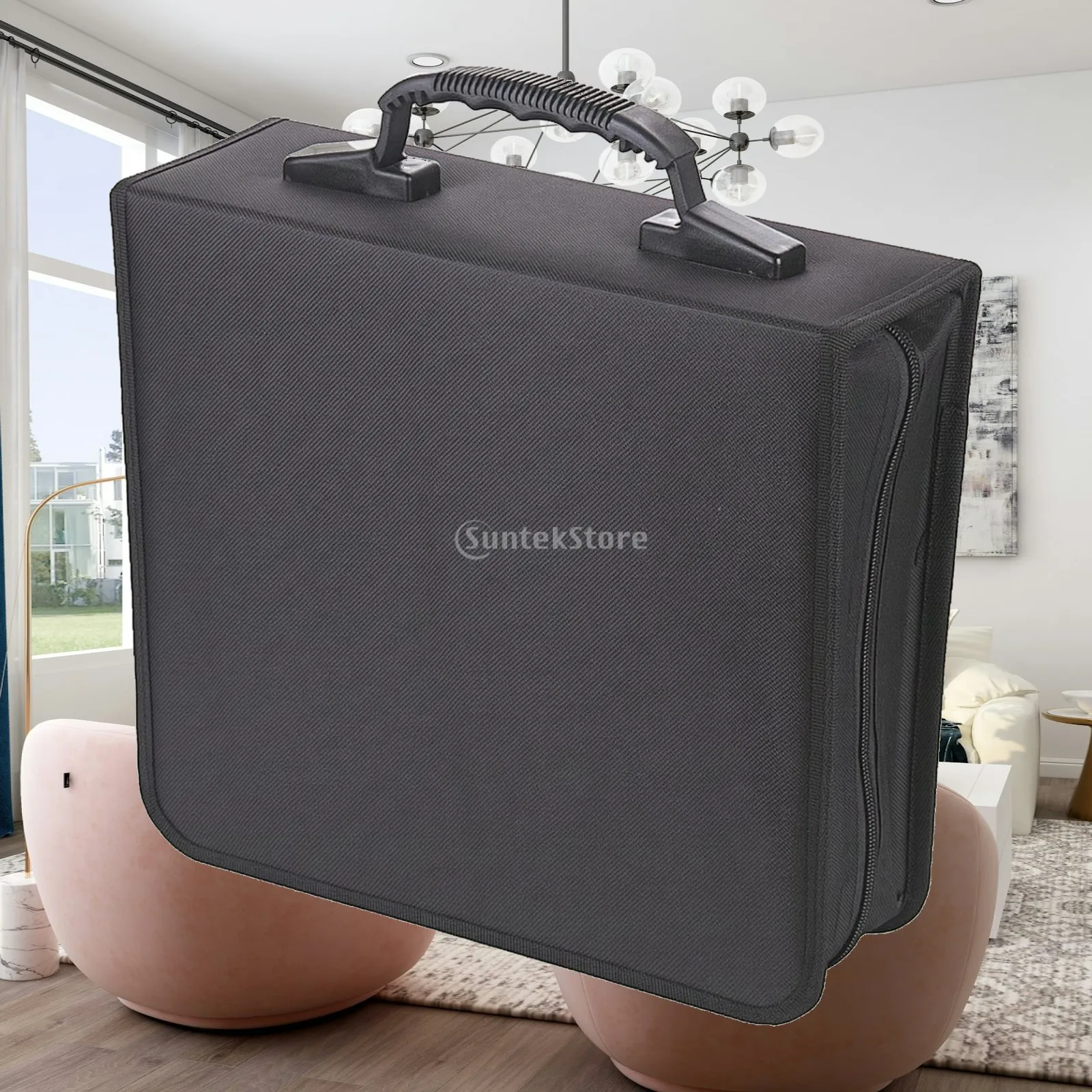 CD Storage Bag Zippered CD/DVD Storage Bag Disc Organizer Organized Long-Lasting for Collectors, Travel, Car