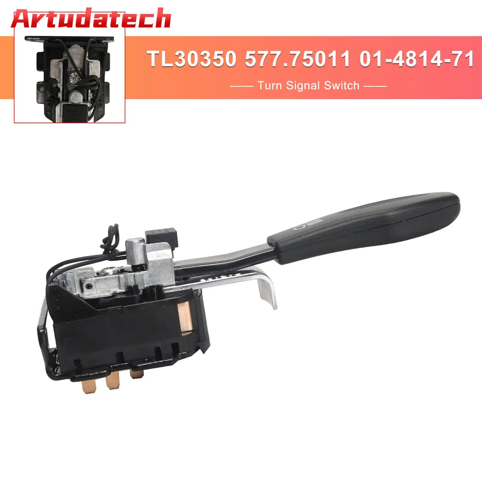 

Artudatech Turn Signal Switch TL30350 577.75011 01-4814-71 for Peterbilt