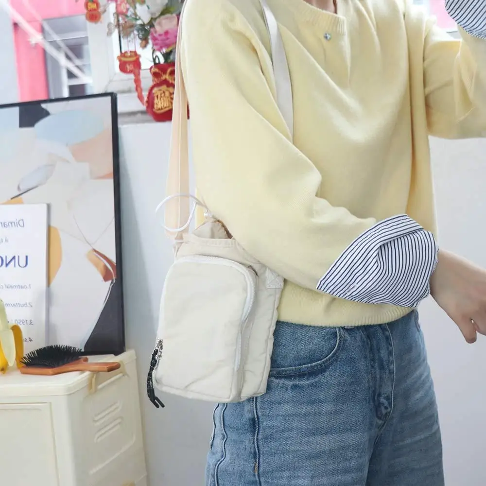 

Shoulder Strap Water Bottle Carrier Bag Front Pocket Adjustable Water Bottle Holder Portable Handle Water Bottle Sling Bag Case