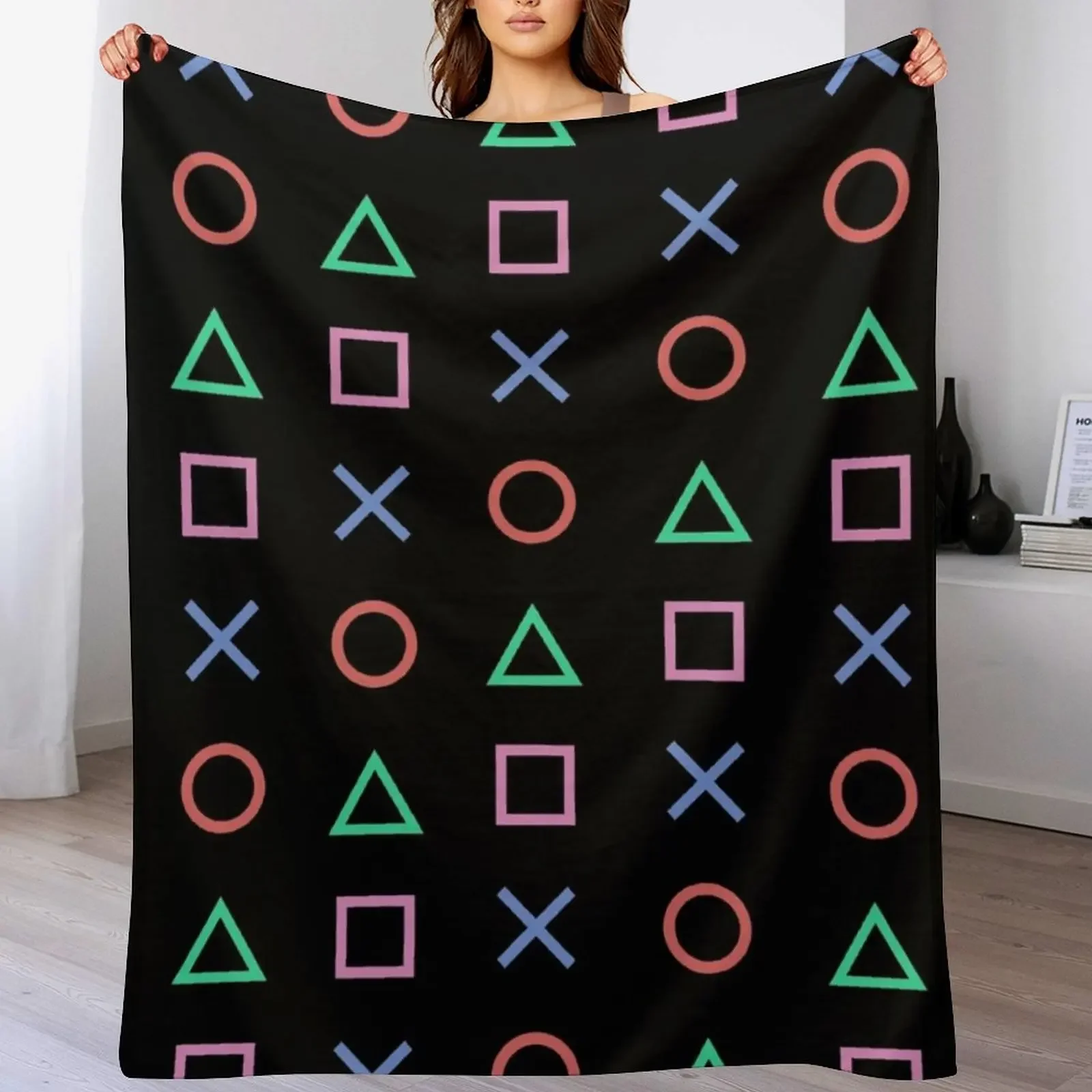 

Classico Controller Buttons Icon Throw Blanket Tourist Polar Heavy decorative Blankets