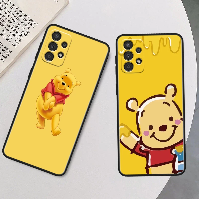 Winnie Disney Pooh For Samsung A54 A53 A52S A34 A33 A73 A72 A32 A24 A23 A22 A14 A13 A03S 5G Black Phone Case Phone Case