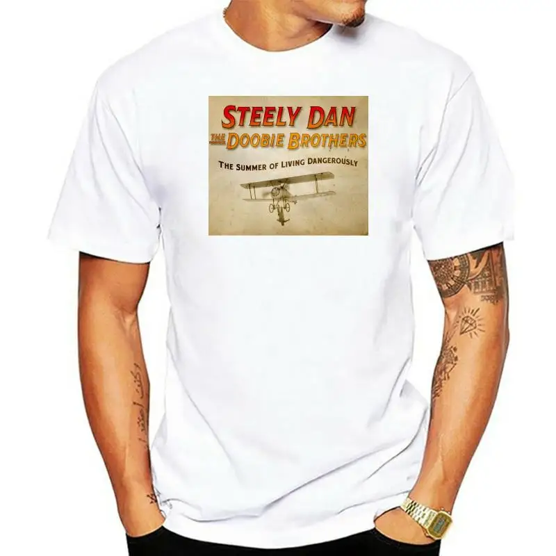 Steely Dan  The Doobie Brothers Tour Tshirt With Tour Date Black Color New