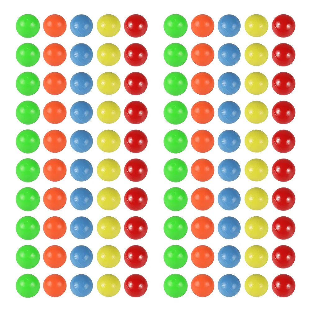 100 stuks kleurrijke plastic ballen 15 cm diameter voor tellen leren vroeg onderwijs kinderen visuele ontwikkeling spelen