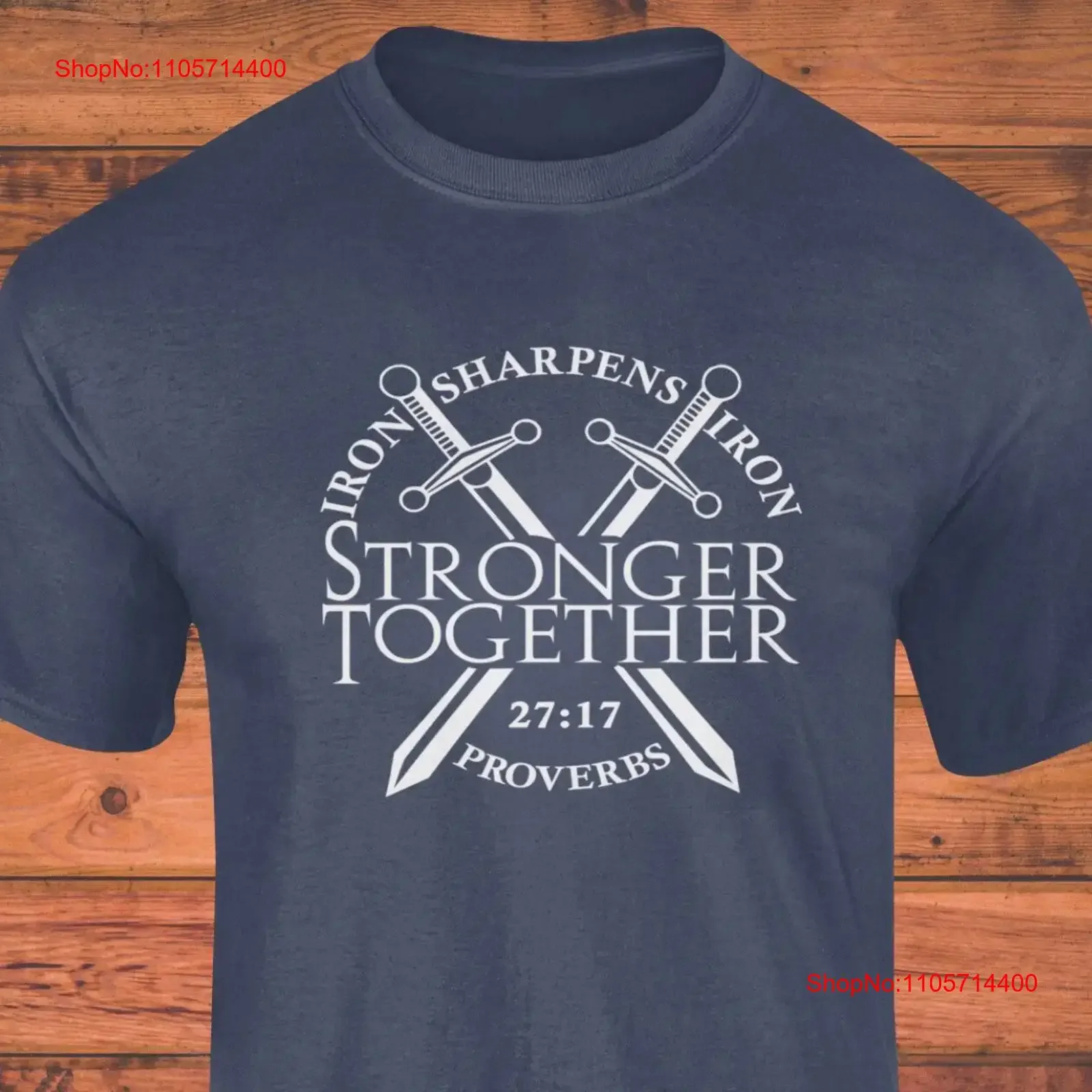 Iron Sharpens Christian T Shirt For Men Sharpen Proverbs 27 17 WorkouT Fathers Day vintage Washed Soft Stylish Comfortable