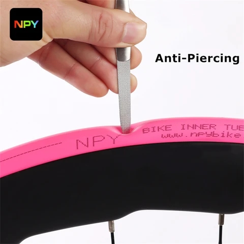 Ультралегкая велосипедная камера NPY 28 г для шоссейных велосипедов с французским ниппелем — детальный вид товара